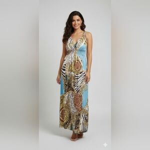 Touch of LA Maxi dress very flattering fit size P/L
